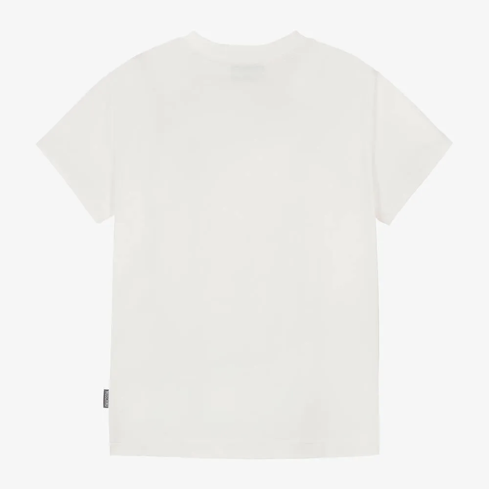 Moschino T-Shirt Logo Bear White