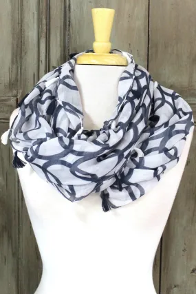 Navy Infinity Scarf