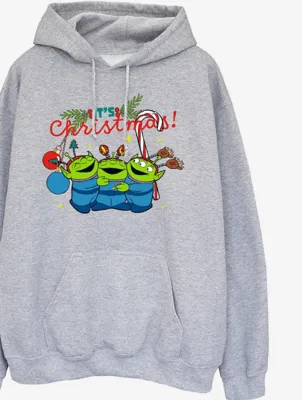 NW2 Toy Story Aliens It's Christmas Mens Grey Hoodie | Sweatshirts & Hoodies | George at ASDA