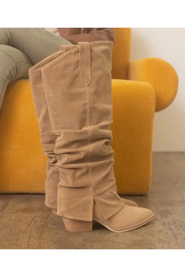 OASIS SOCIETY Thea - Fold Over Slit Jean Boots