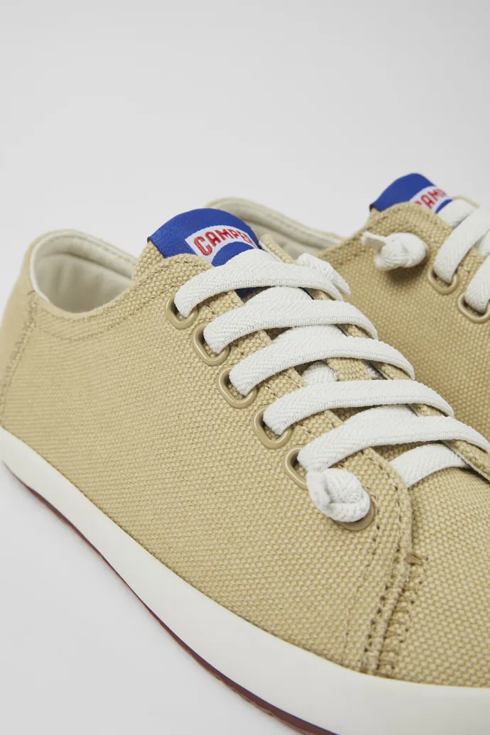 Peu Rambla Beige Textile Sneaker for Women