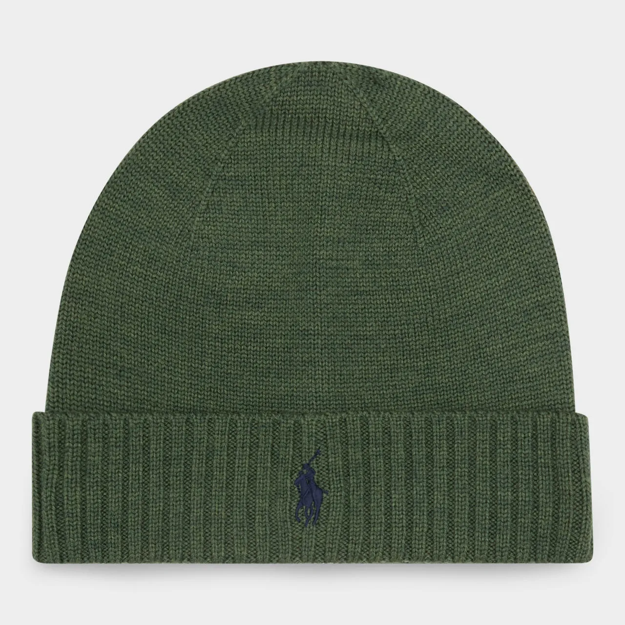 POLO RALPH LAUREN Polo Player Logo Beanie Hat - Classic Olive Heather