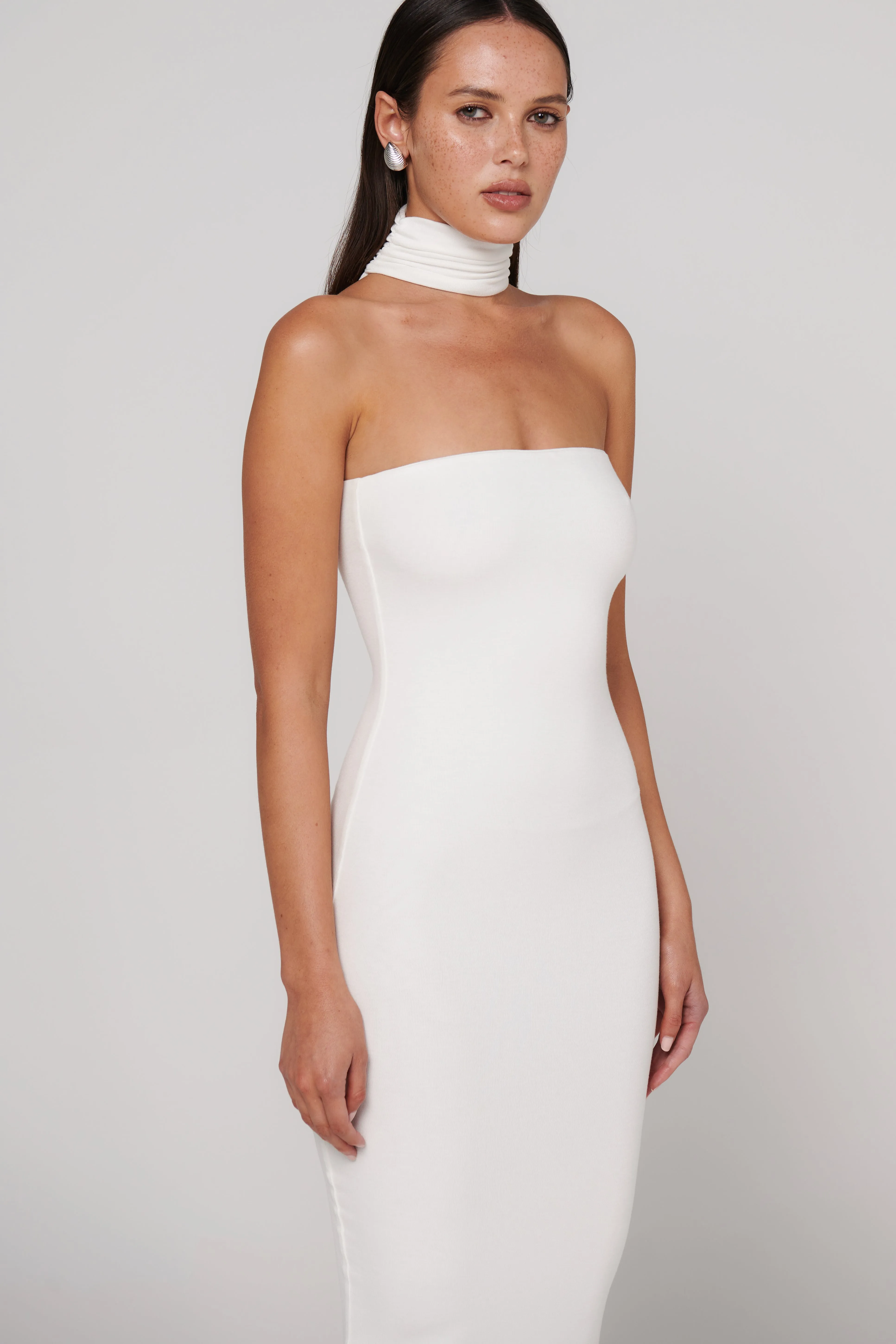 Raine Midi Dress - White