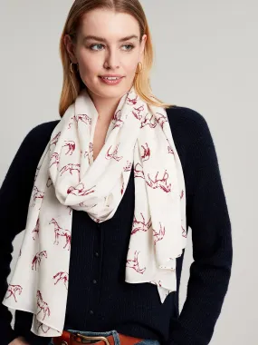 Red Printed Scarf