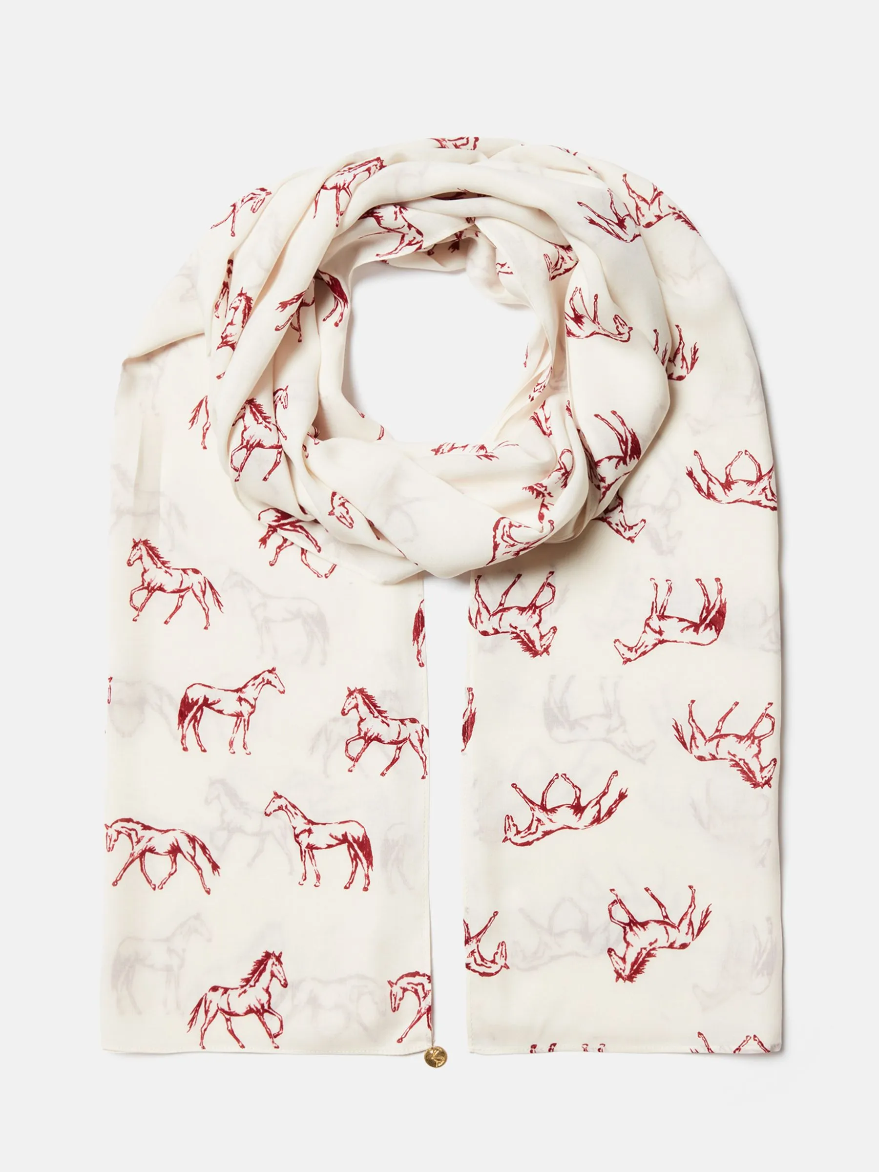 Red Printed Scarf