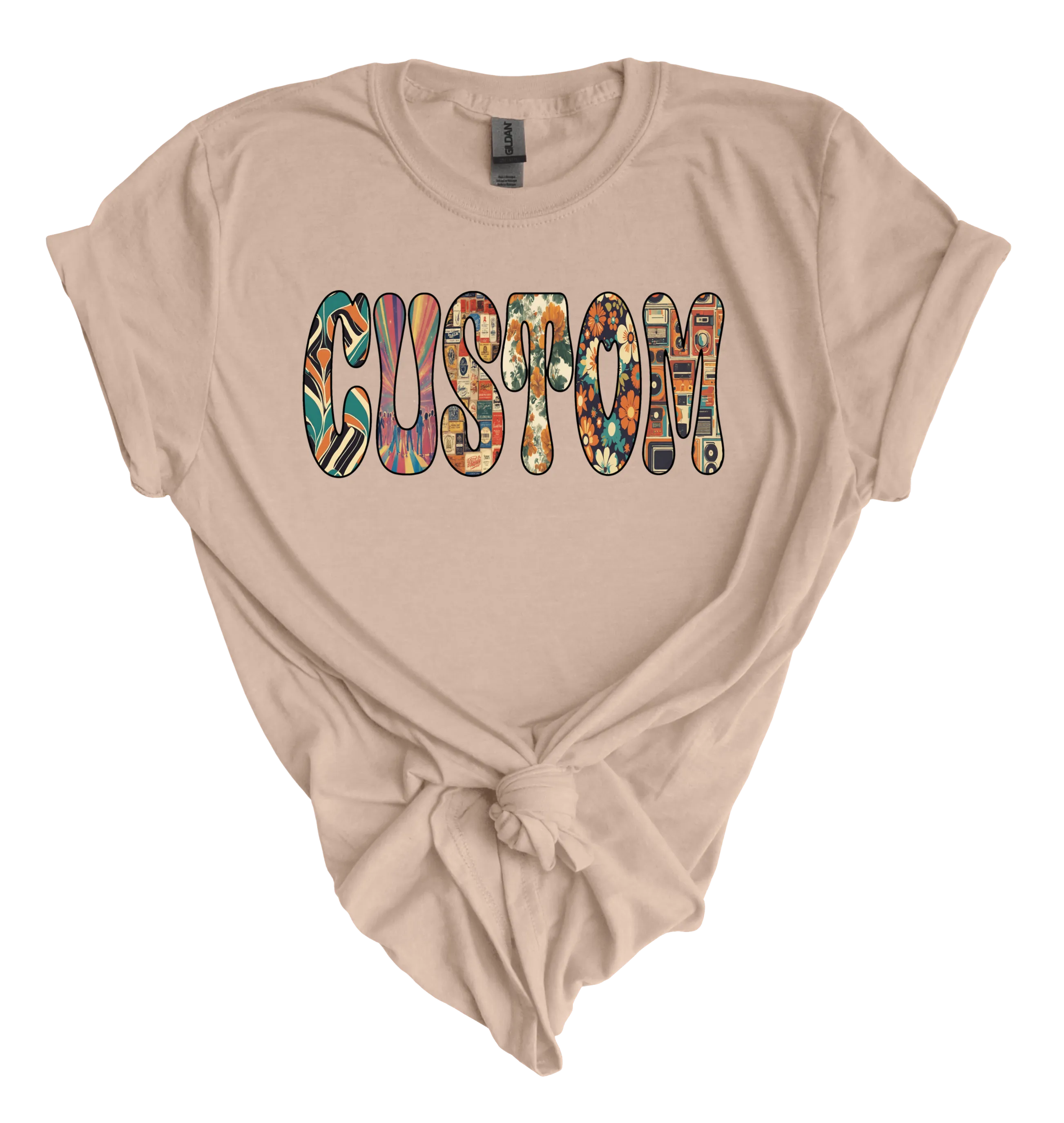 Retro Custom Name Graphic Tee (made 2 order) WR