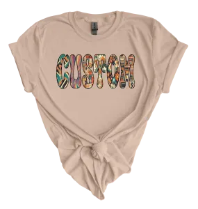 Retro Custom Name Graphic Tee (made 2 order) WR