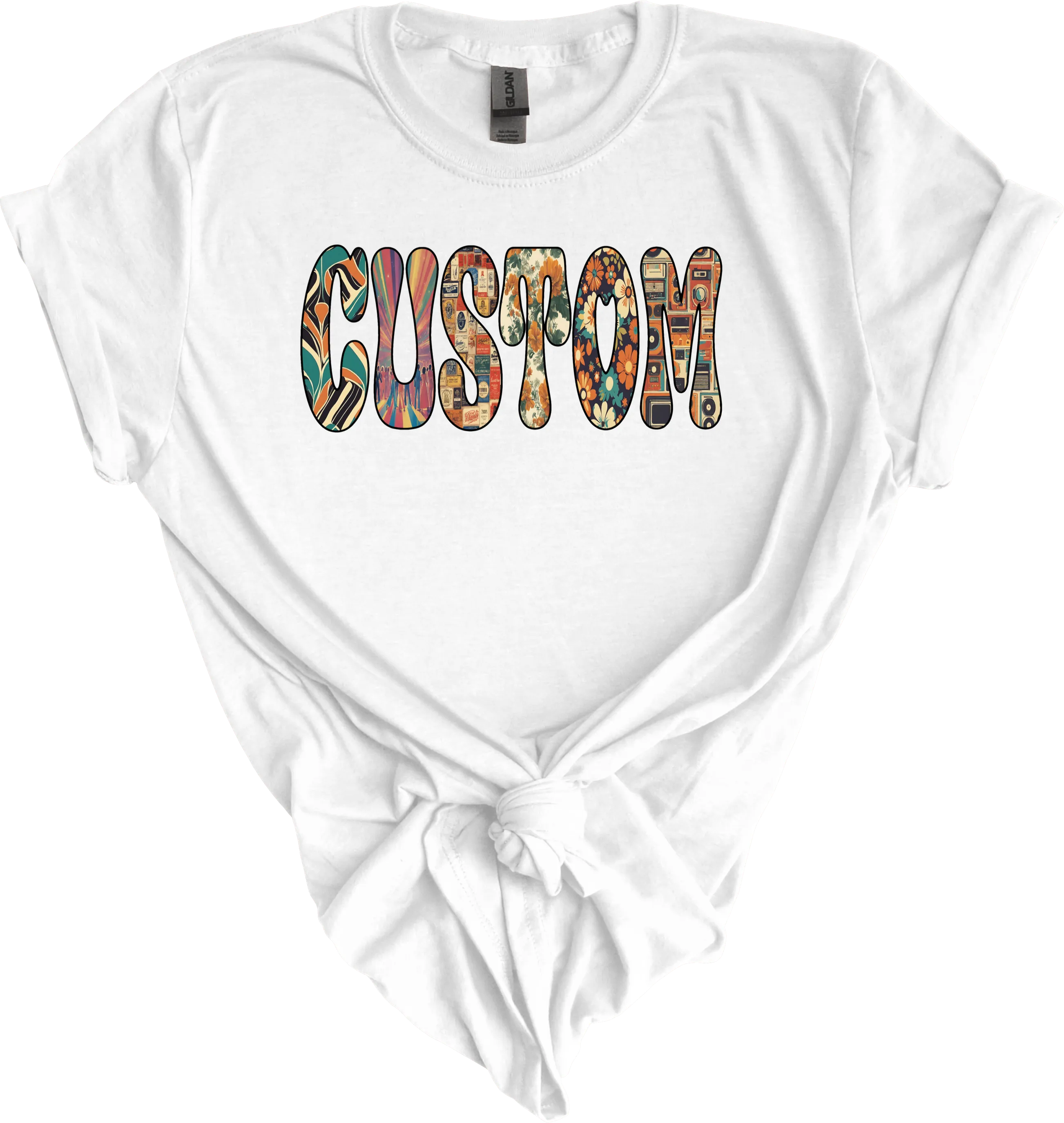 Retro Custom Name Graphic Tee (made 2 order) WR