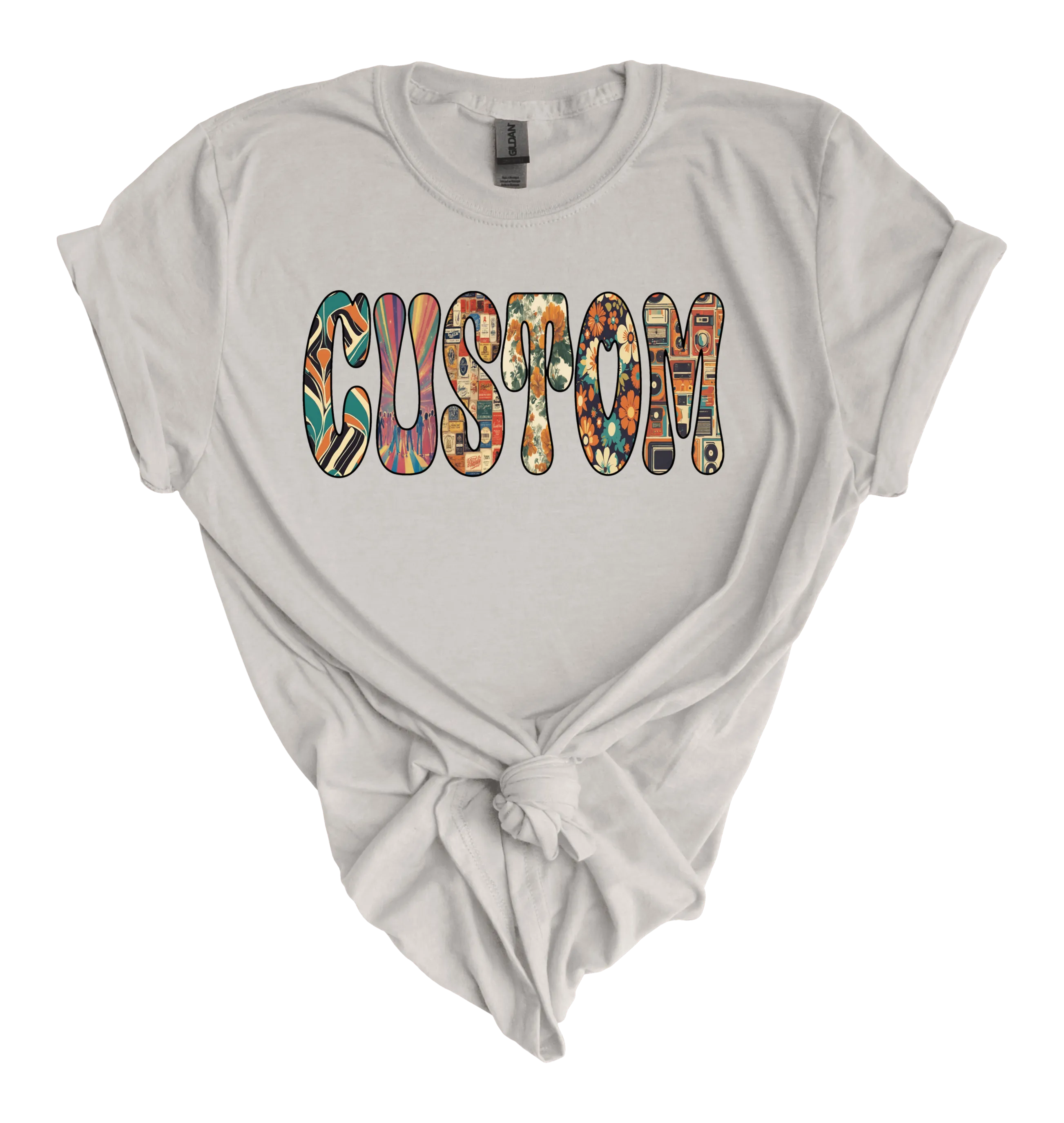 Retro Custom Name Graphic Tee (made 2 order) WR