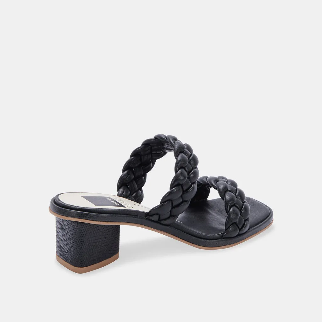 RONIN Sandals Black Stella | Braided Black Sandals– Dolce Vita 6707429474370