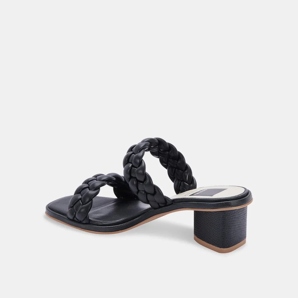 RONIN Sandals Black Stella | Braided Black Sandals– Dolce Vita 6707429474370