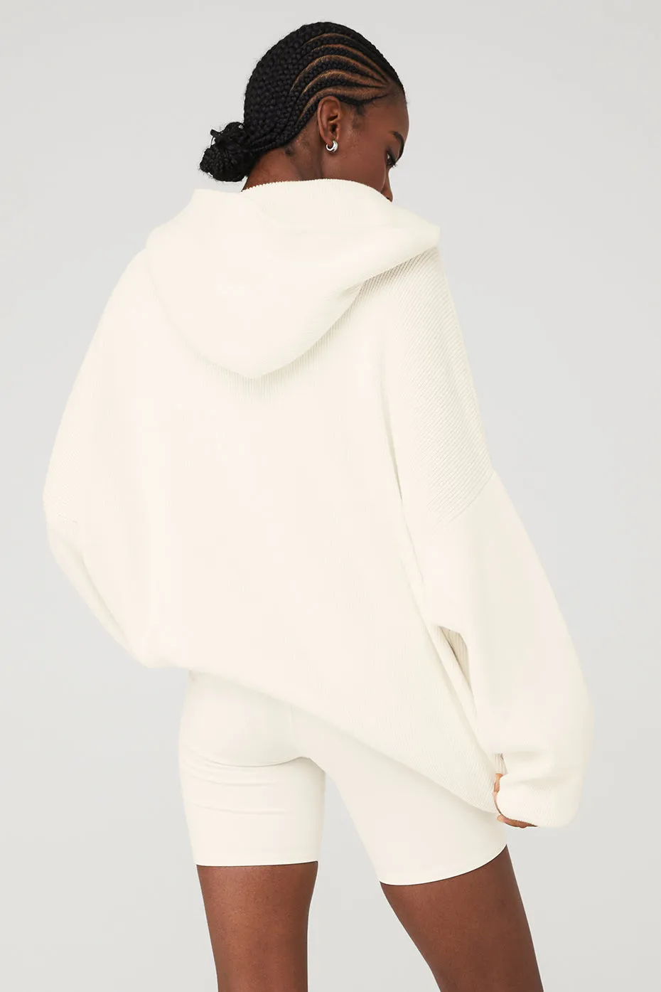 Scholar Hooded Sweater - Ivory