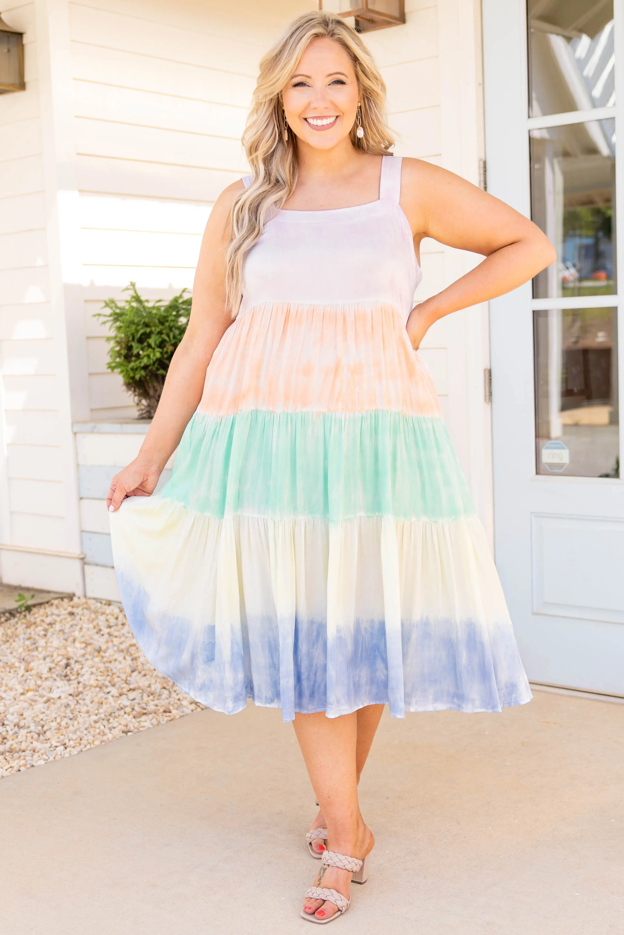 Sherbert Dreams Dress, Pastel Combo