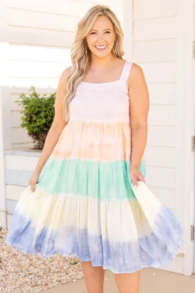 Sherbert Dreams Dress, Pastel Combo