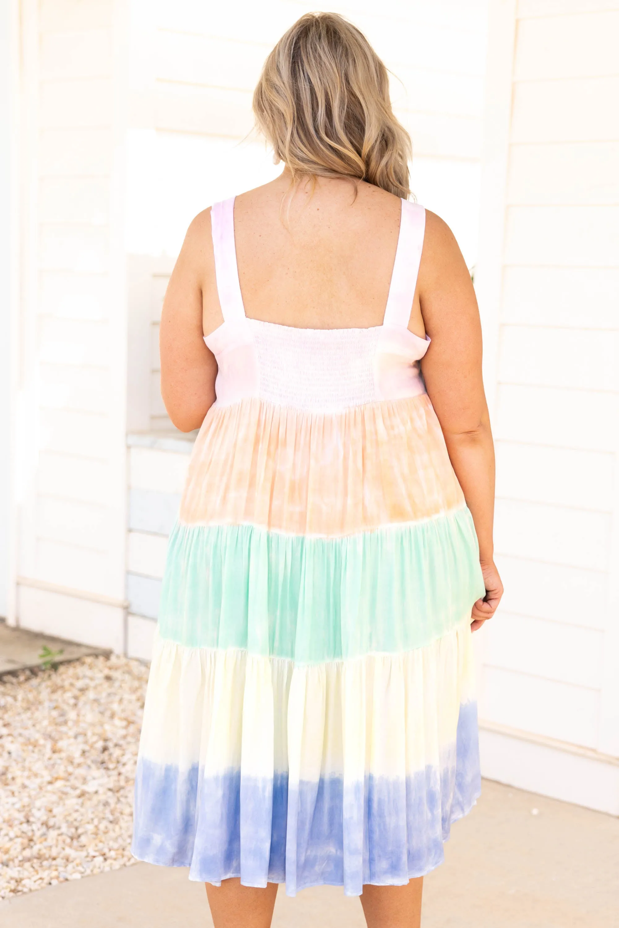 Sherbert Dreams Dress, Pastel Combo