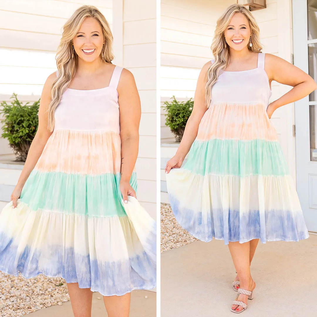 Sherbert Dreams Dress, Pastel Combo