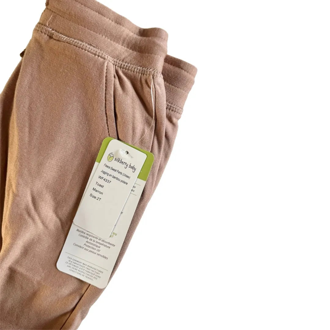 Silkberry Baby / Bamboo Fleece Sweat Pants - Toast