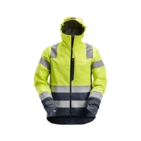 Snickers Work Jacket High Vis Waterproof 1330 - Yellow Navy