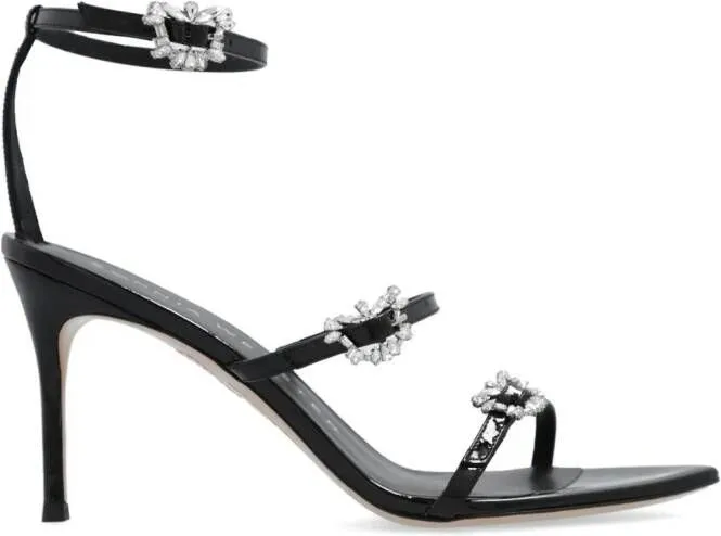 Sophia Webster Grace crystal-embellished sandals Black