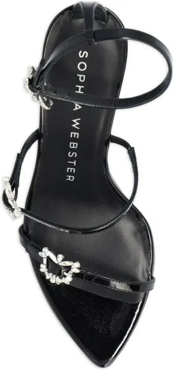 Sophia Webster Grace crystal-embellished sandals Black