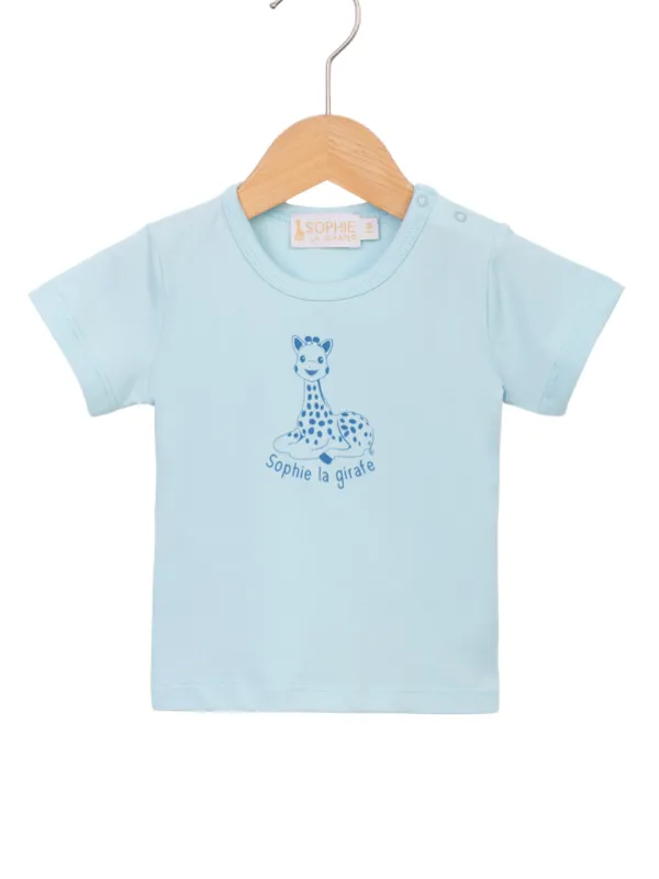 Sophie La Girafe T-Shirt  Logo Blue