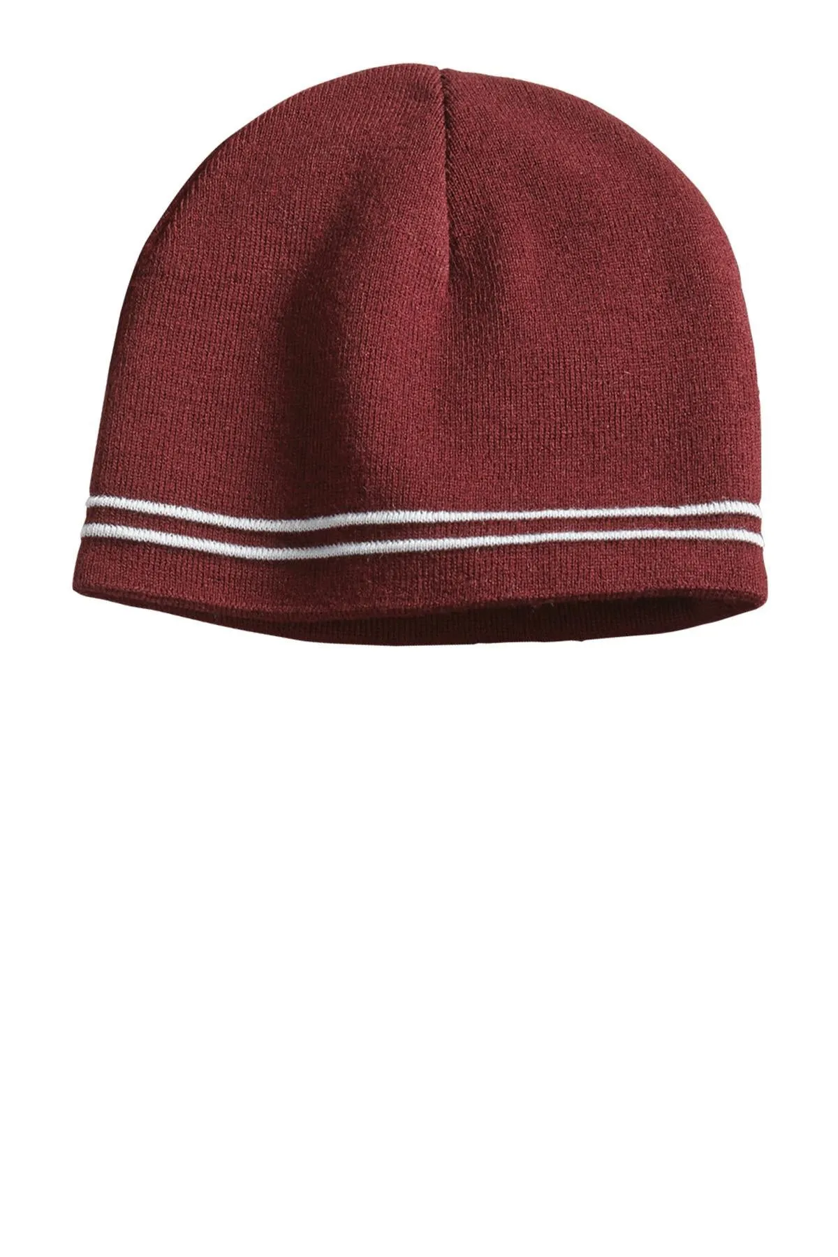 Sport-Tek Spectator Beanie STC20 Maroon/ White