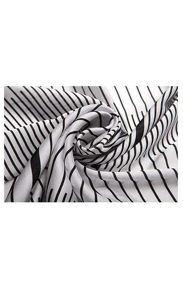 SPSS4944 Stripe Printed Scarf