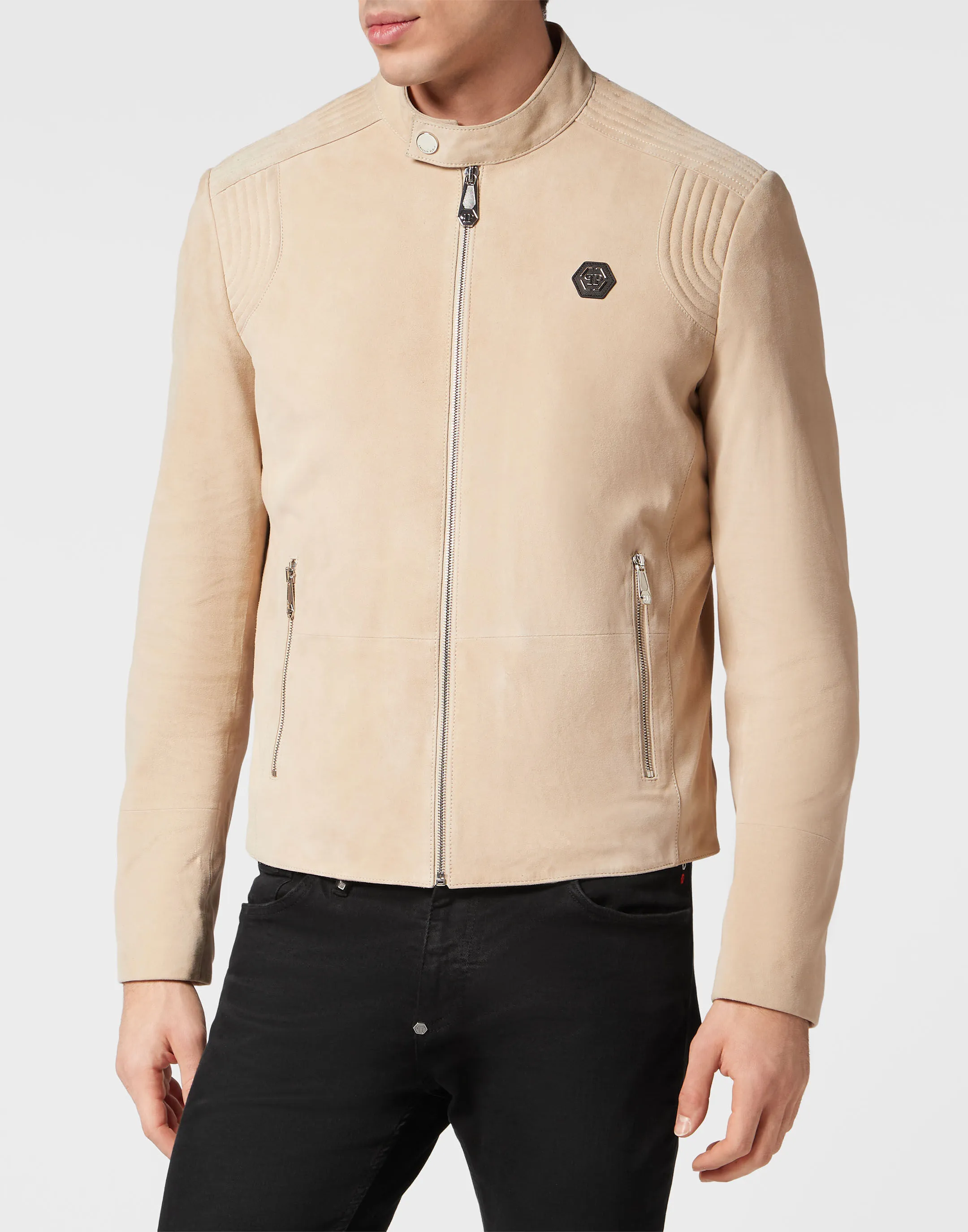 Suede Moto Jacket