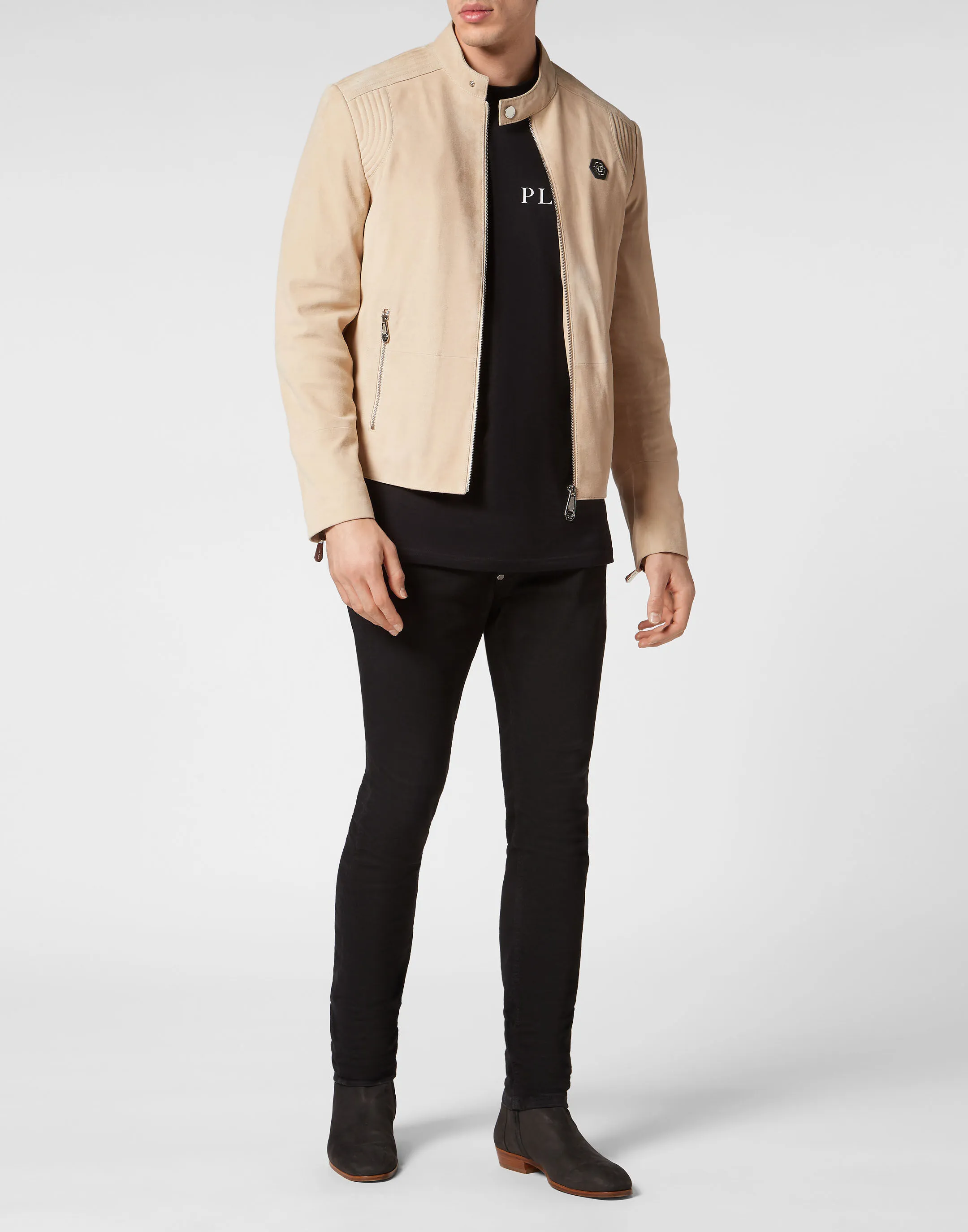 Suede Moto Jacket