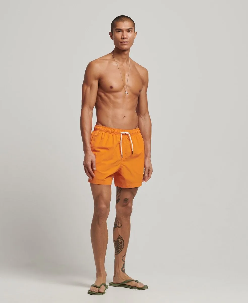 Superdry Summer Plain Swim Shorts Golden Ochre