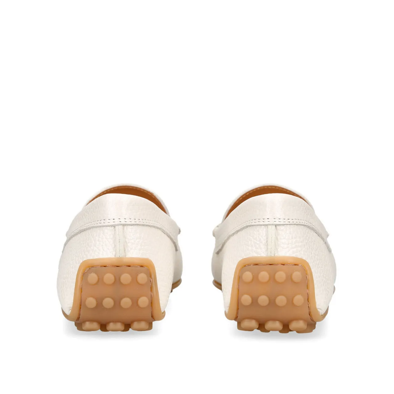 TODS City Gommino Slip-On Flats - Cream