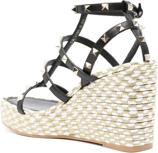 Valentino Garavani 100mm Rockstud-detail sandals Black