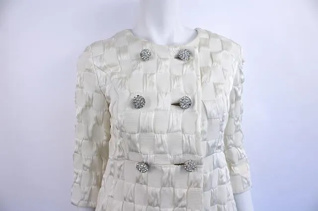 Vintage 60's SAKS FIFTH AVENUE White Coat