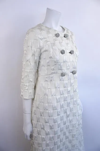 Vintage 60's SAKS FIFTH AVENUE White Coat