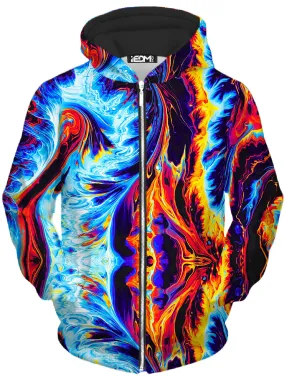 Wavy Days Unisex Zip-Up Hoodie