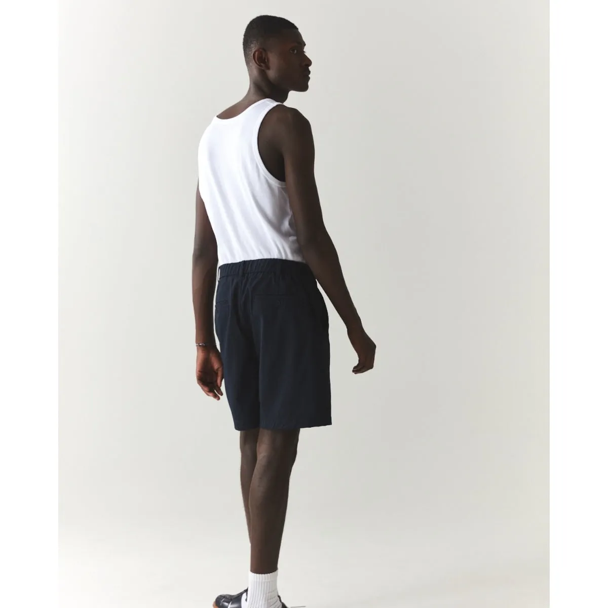 Welter Shelter Pleated Shorts navy