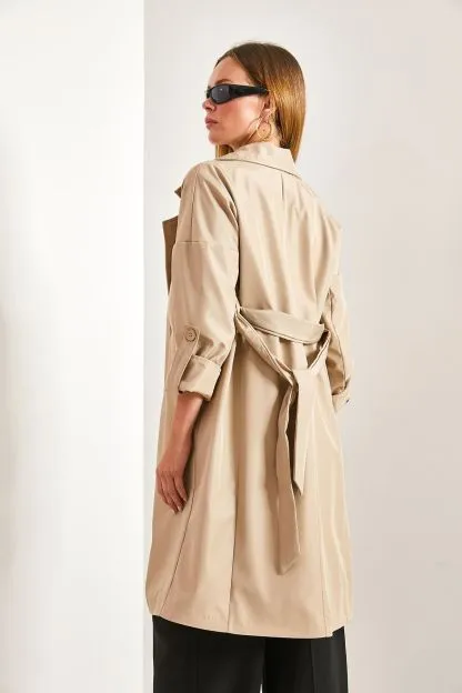 Women's Belted Trench Coat