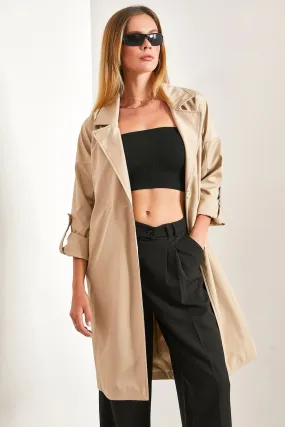 Women's Belted Trench Coat