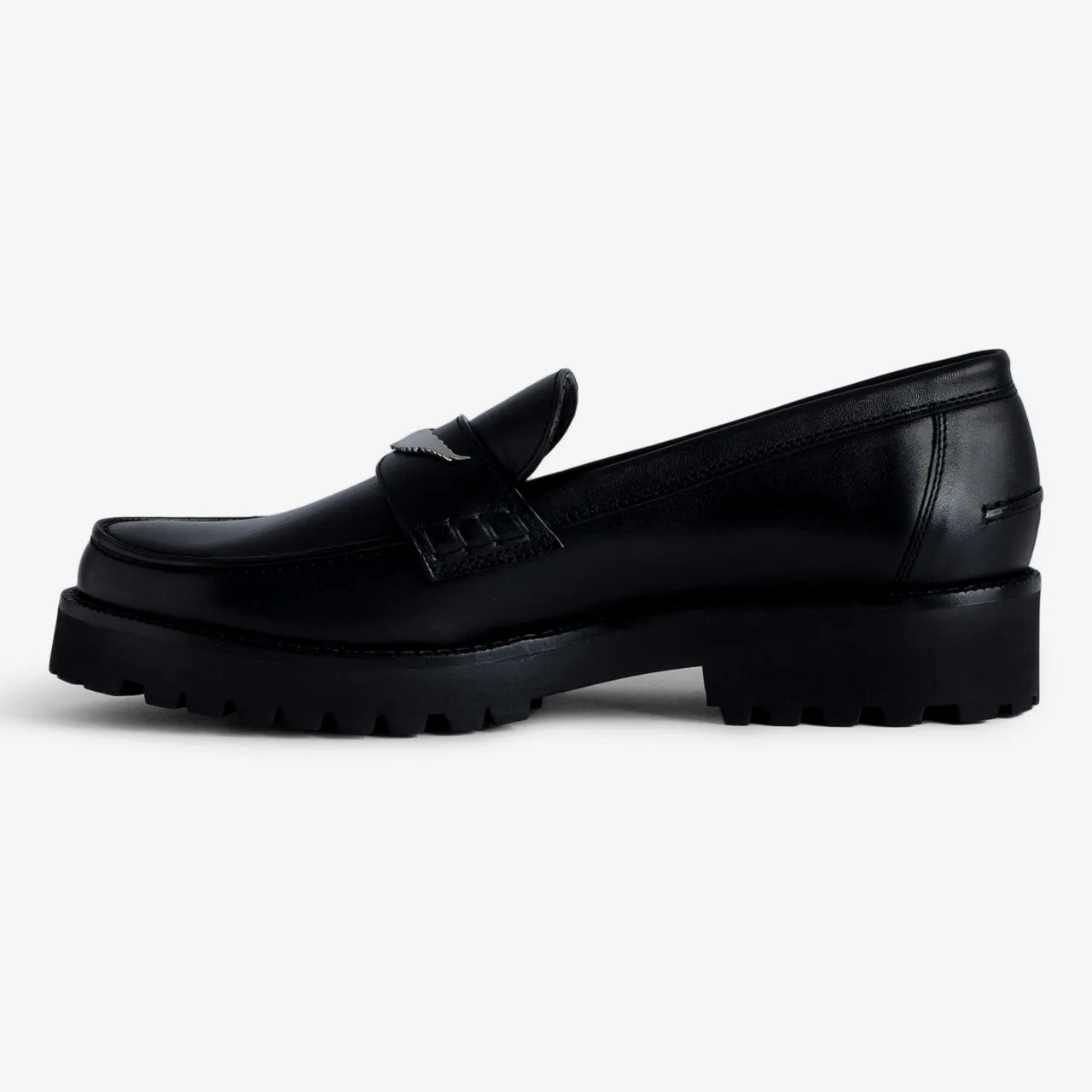 ZADIG&VOLTAIRE The Sustainable Edit Joecassin Leather Loafers - Black