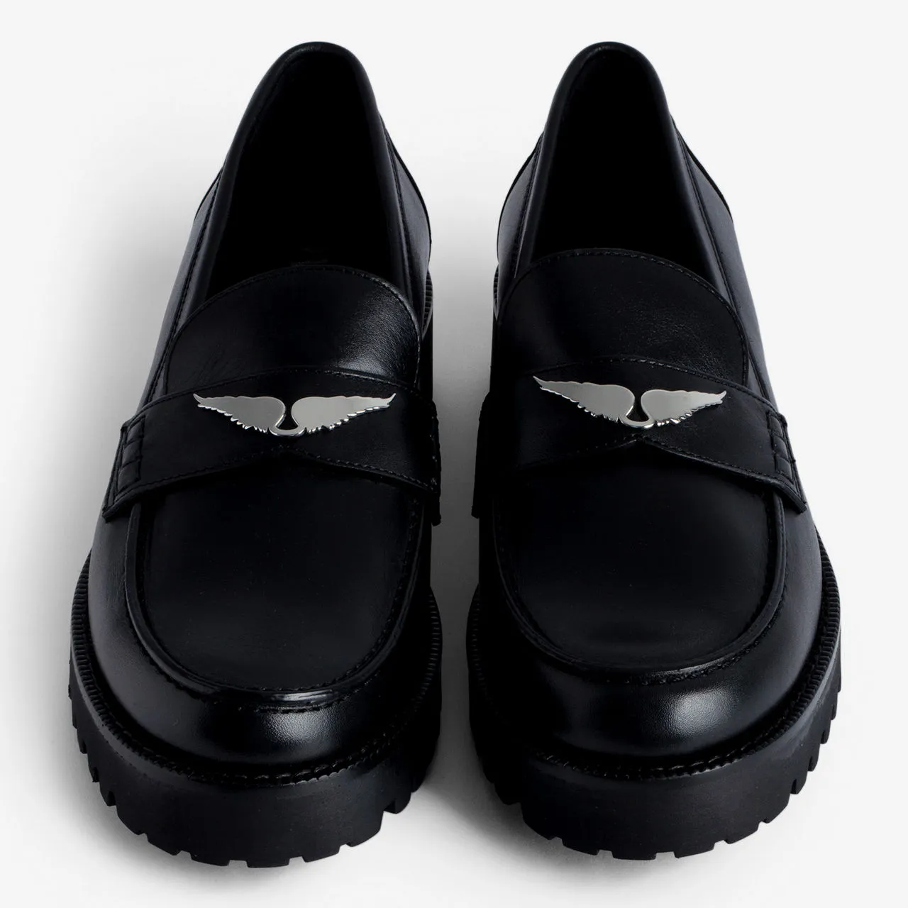 ZADIG&VOLTAIRE The Sustainable Edit Joecassin Leather Loafers - Black